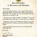 Personalized Harry Potter Acceptance Letter Hogwarts School Of