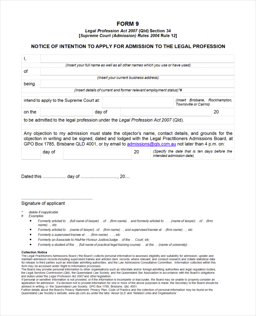 Queensland University Admission Form - Admissionforms.net