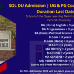 SOL DU Admission 2023 Last Date UG PG Courses Application Form