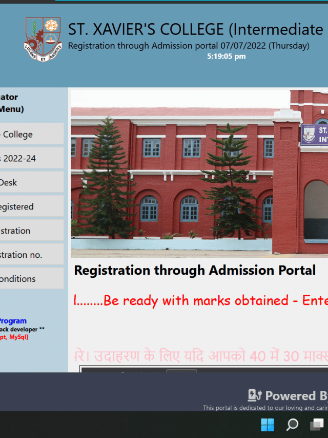 St Xavier College Ranchi Admission Form For Class 11 Admission Form