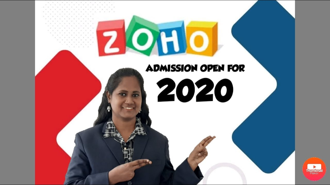 ZOHO University Admission Open For The Year 2020 TAMIL YouTube